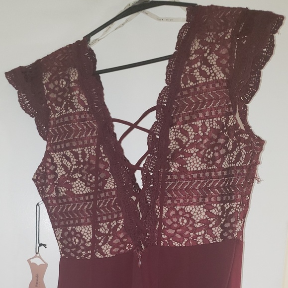 Red Lace Dress - Picture 2 of 2